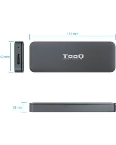 TOOQ Caja Externa para discos SSD M 2 NGFF USB