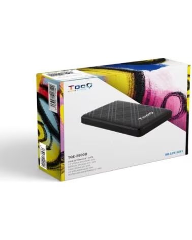 TOOQ Caja externa 2 5 SATA USB3 1 Gen1 Negra