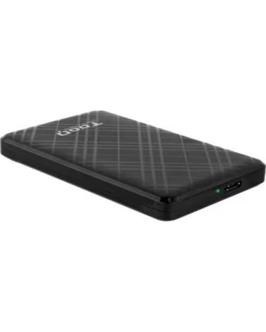 TOOQ Caja externa 2 5 SATA USB3 1 Gen1 Negra