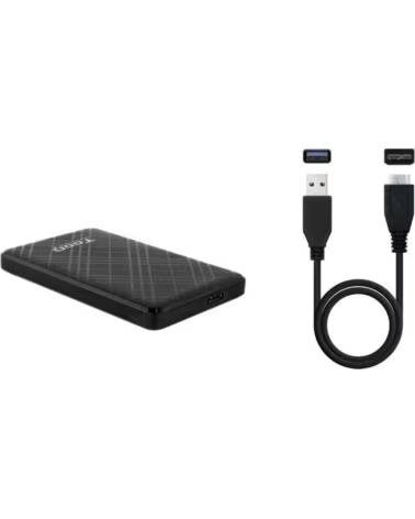 TOOQ Caja externa 2 5 SATA USB3 1 Gen1 Negra