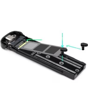 TOOQ Caja Externa M 2 NVMe USB3 1 GEN2 Negra