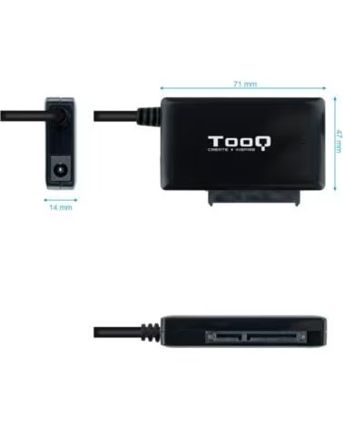 TOOQ Adaptador USB 3 0 para discos 2 5-3 5