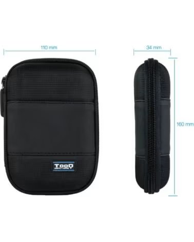 TOOQ Funda resistente disco duro de 2 5 Negro