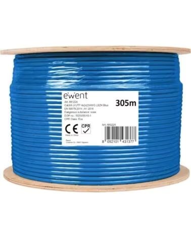 EWENT Bobina Cable Red CAT6A U-UTP LSZH 305m