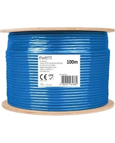 EWENT Bobina Cable Red CAT6A U-UTP LSZH 100m