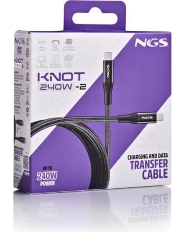 NGS Cable carga rapida USB C a USB C de 2 m