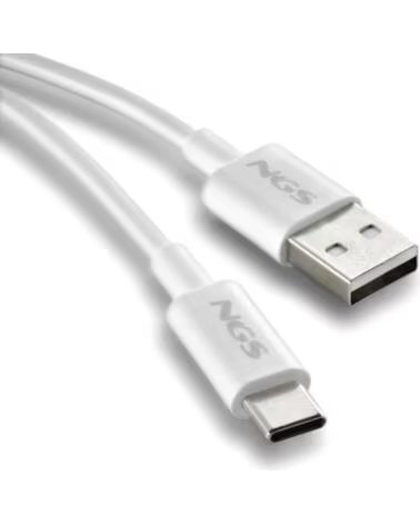 NGS CABLE CARGA RAPIDA USB-A A USB-C 1M BLANCO