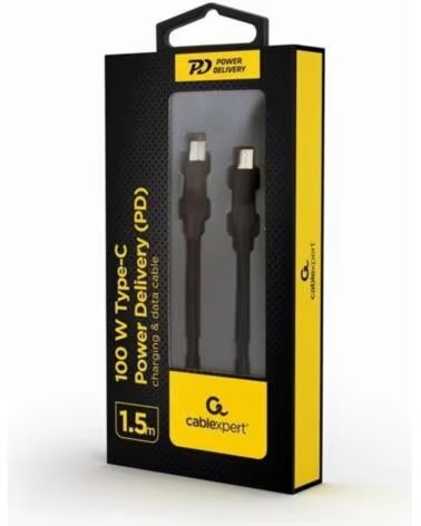 GEMBIRD Cable carga y datos USB-C PD 100 W 1 5 m