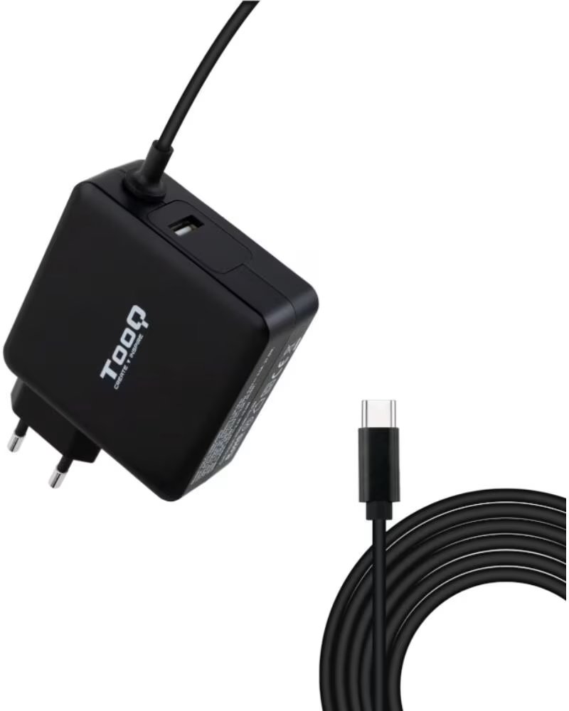 TOOQ Cargador portatil conector USB-C 65W