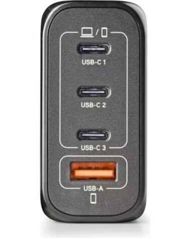 NGS CARGADOR ULTRARAPIDO140W 4 PUERTOS 3USB-C 1 US