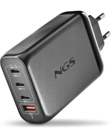 NGS CARGADOR ULTRARAPIDO140W 4 PUERTOS 3USB-C 1 US