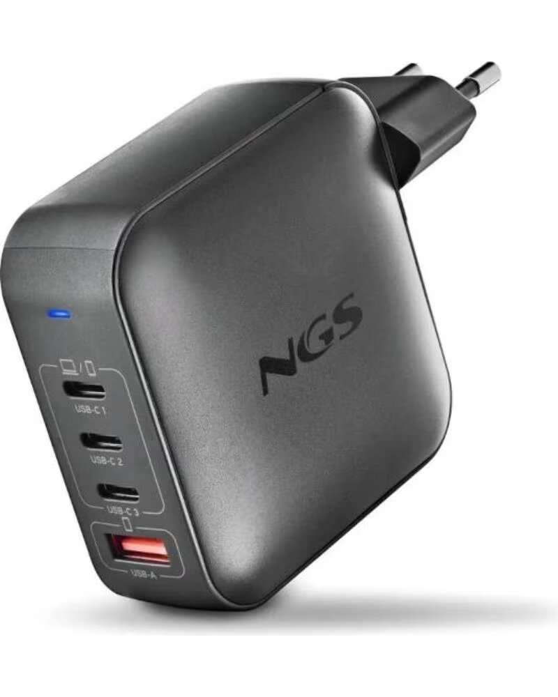 NGS CARGADOR ULTRARAPIDO165W 4 PUERTOS 3USB-C 1 US