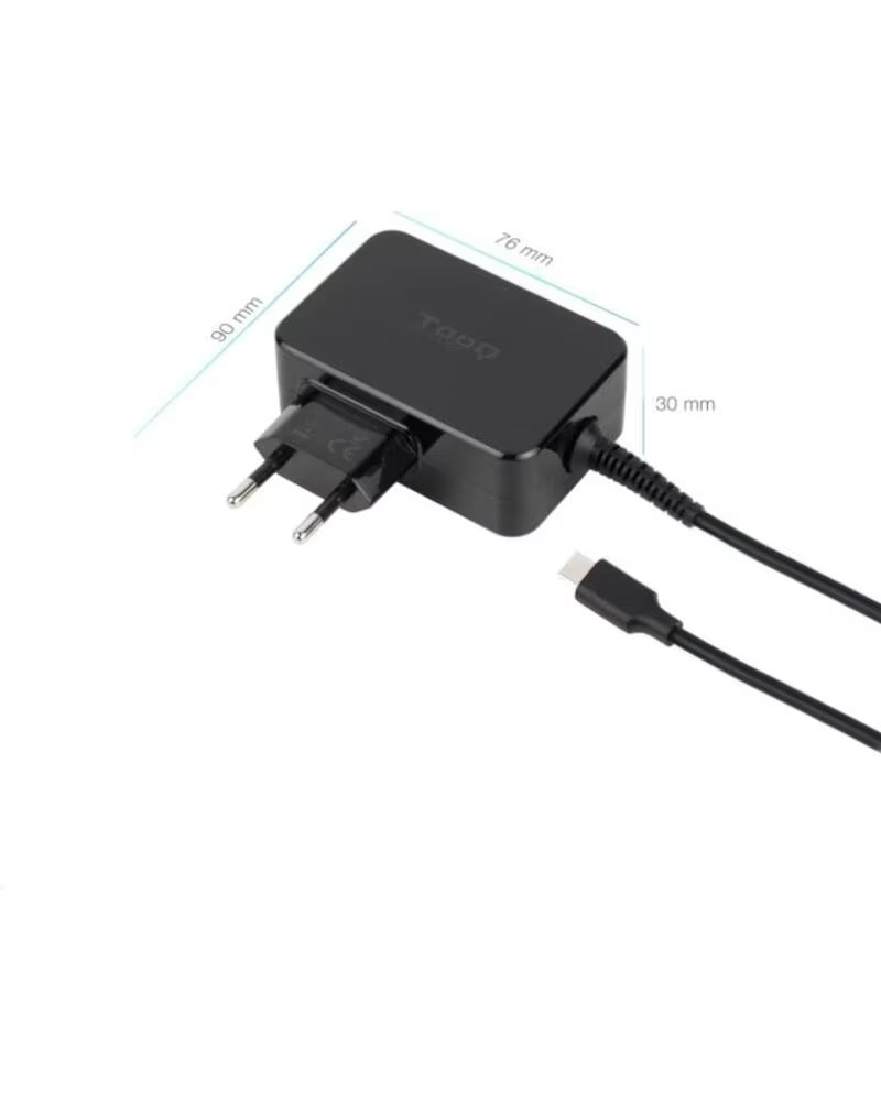 TOOQ Cargador portatil GAN USB-C PD 45W Negro