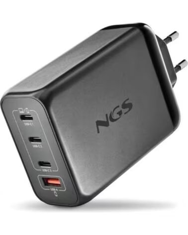 NGS CARGADOR ULTRARAPIDO240W 4 PUERTOS 3USB-C 1 US