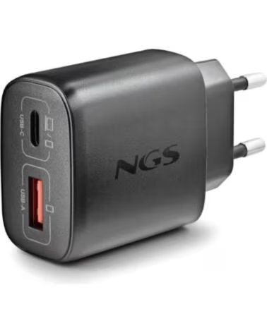 NGS CARGADOR GAN ULTRARAPIDO 45W USB-C USB-A