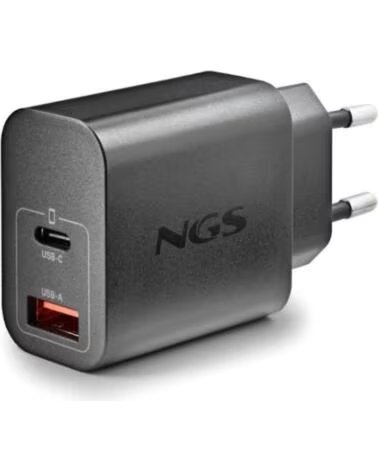 NGS CARGADOR GAN ULTRARAPIDO 30W USB-C USB-A