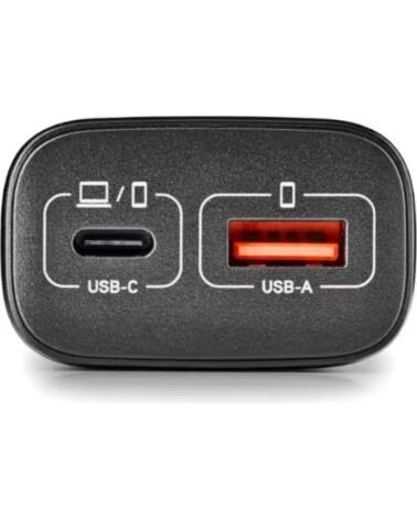 NGS CARGADOR GAN ULTRARAPIDO 45W USB-C USB-A