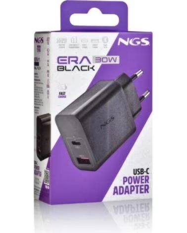 NGS CARGADOR GAN ULTRARAPIDO 30W USB-C USB-A