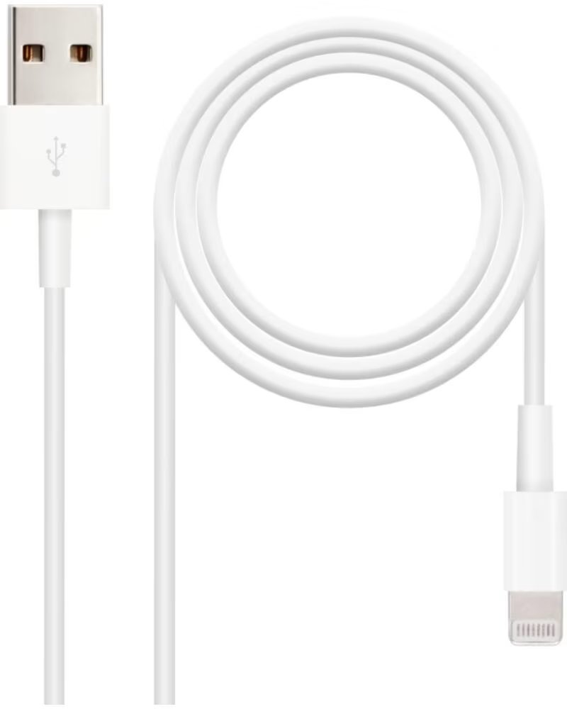NANO CABLE Nanocable Cable de datos-carga LIGHTNING-USB 2 M