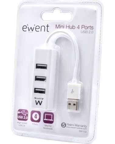 EWENT EW1122 MINI HUB USB 20 A 4 PORTE