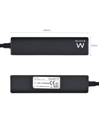 EWENT EW1136 Hub 4 Puertos USB 3 0
