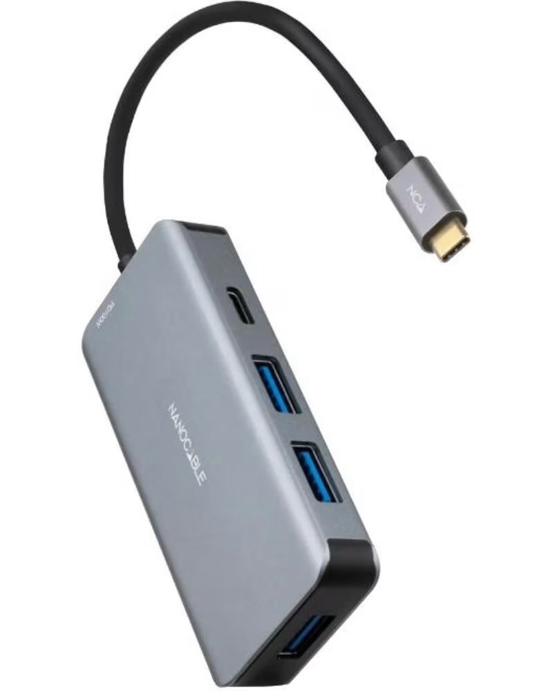NANO CABLE Nanocable Hub USB-C 3xUSB3 0USB-CUSB-C PD 15cm