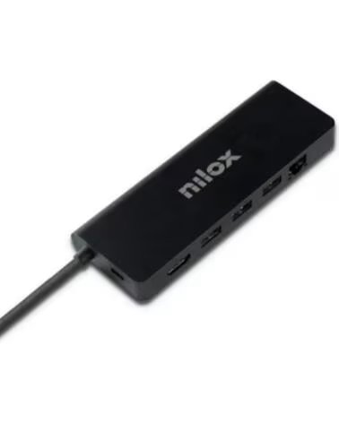 NILOX Docking Station UsbC 8 EN 1 Dual 4K 1000Mbps