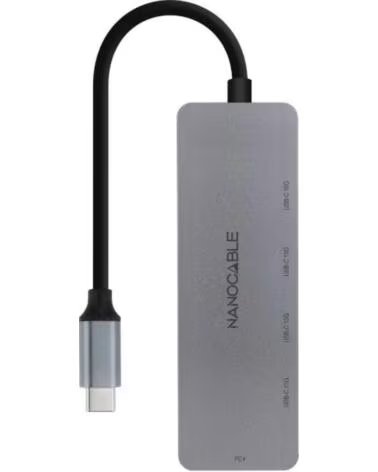 NANO CABLE Nanocable HUB USB-C-M a 4xUSB-C-H USB-C PD 100W