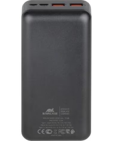 RIVACASE VA2103 30000 mAh 22 5W QC PD