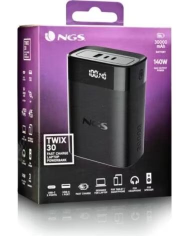 NGS BATERIA EXTERNA PORTATIL CARGA RAPIDA 140W