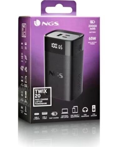 NGS BATERIA EXTERNA PORTATIL CARGA RAPIDA 65W