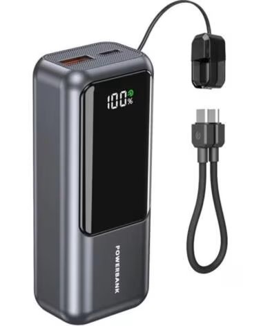 GEMBIRD Powerbank con LCD 10000 mAh Gris
