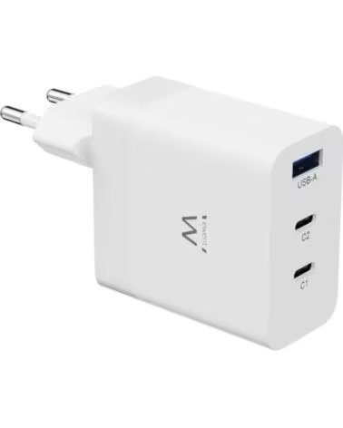 EWENT Cargador carga rapido 65w usb-c y usb-a