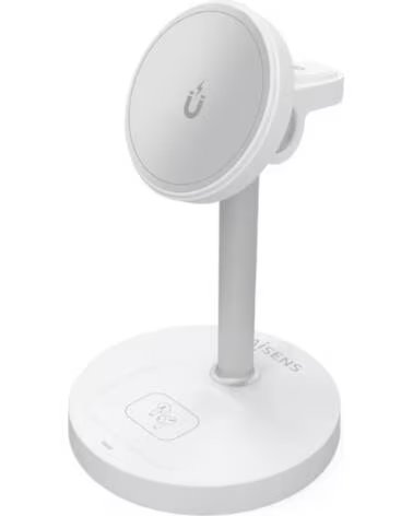 AISENS Cargador Inalambrico USBC 15W 3 en 1 Blanco