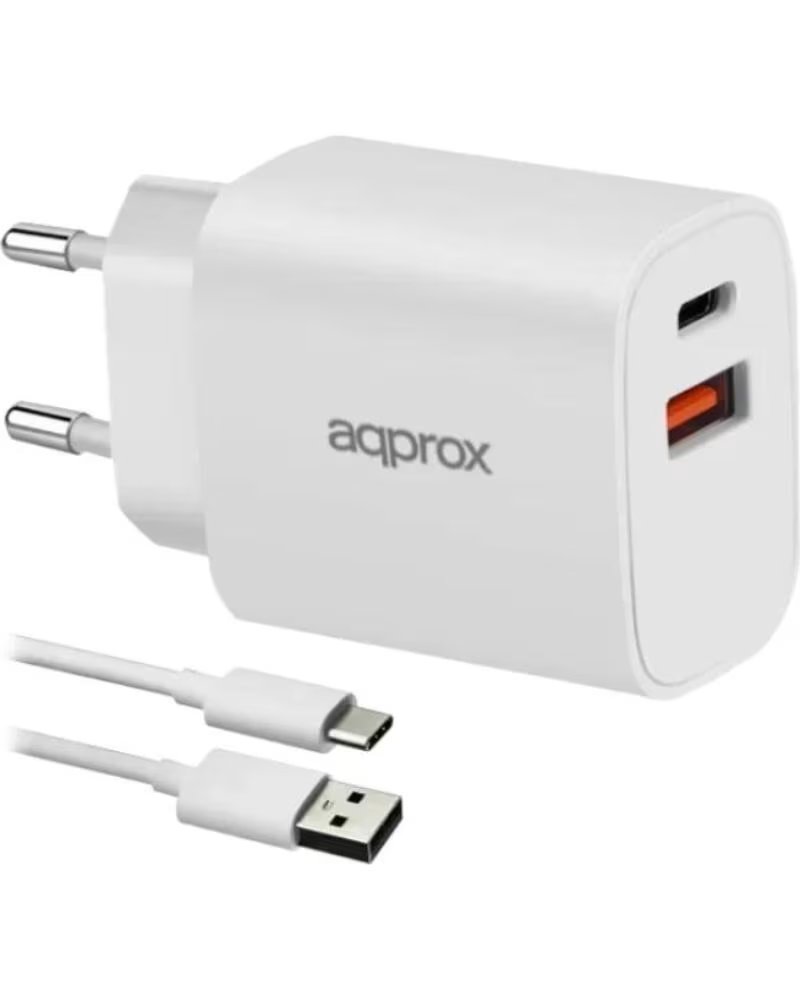 APPROX CARGADOR 20W QC 1 X USB A 1 X USB CCABLE