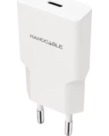 NANO CABLE Nanocable Cargador USB-C-PD 30W Blanco