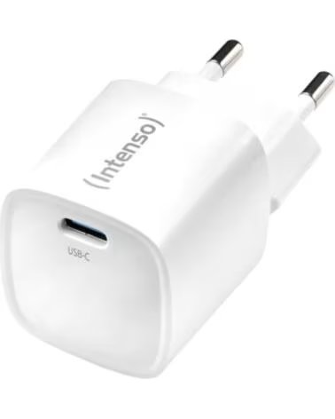 INTENSO Cargador de pared w30c² gan 30w usb tipo c negro