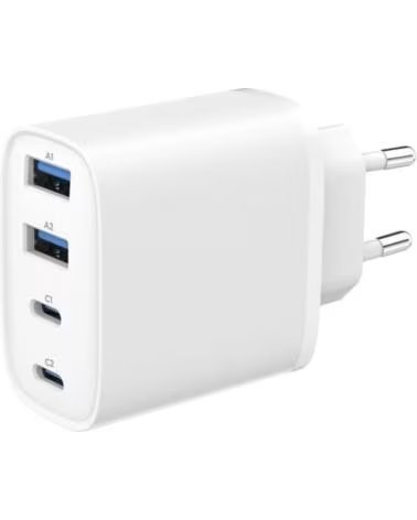 GEMBIRD Cargador rapido USB PD 4 puertos 40 W GaN