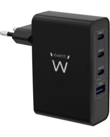 EWENT Cargador Gan Fast 100W 4 USB