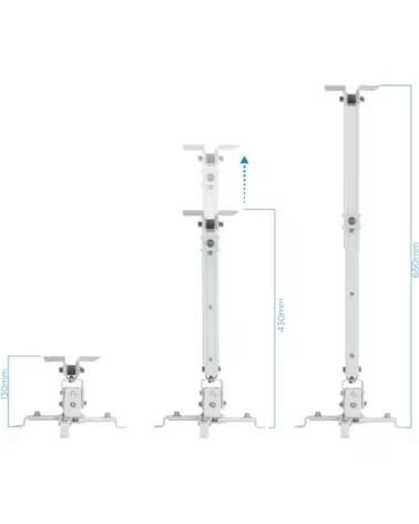 TOOQ PJ2012T-W Soporte Proyector Techo Blanco
