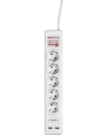 SALICRU Regleta sps safe 5 - 5 tomas schuko - 2 usb