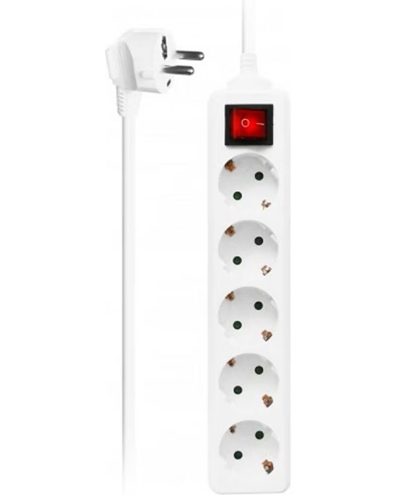 EWENT Regleta 5 tomas shucko 16a interruptor