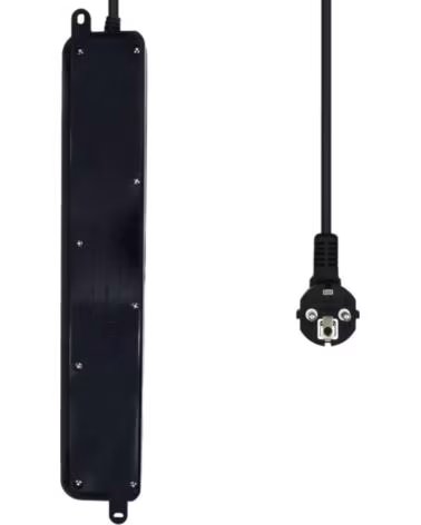 EWENT EW3924 Regleta 6 tomas con proteccion Negro