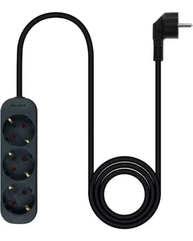 NANO CABLE Nanocable Regleta de Enchufes 4 Tomas 1 4 m Negro
