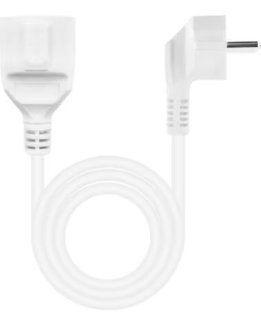 NANO CABLE Nanocable Cable Alim Alargador schuko blanco 5 M
