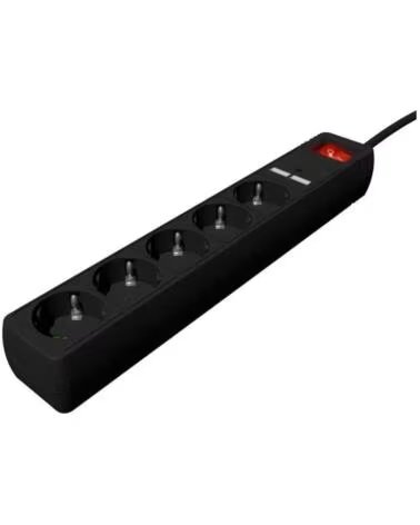 GEMBIRD Regleta USB 5 tomas 1 5 m 2 USB negro