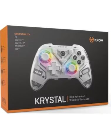 KROM Gamepad KRYSTAL Wireless RGB Bluetooth 5 0