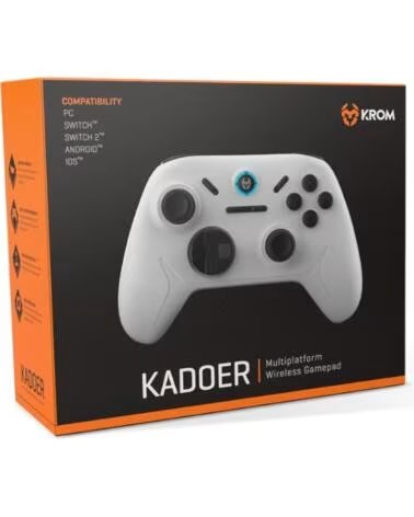 KROM Gamepad KADOER Wireless Mult Plat 5 0 Blanco