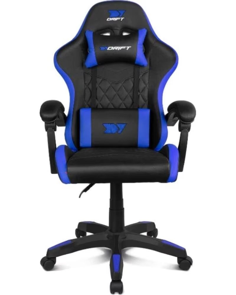 DRIFT Silla Gaming DR35 Negra-Azul Electrico