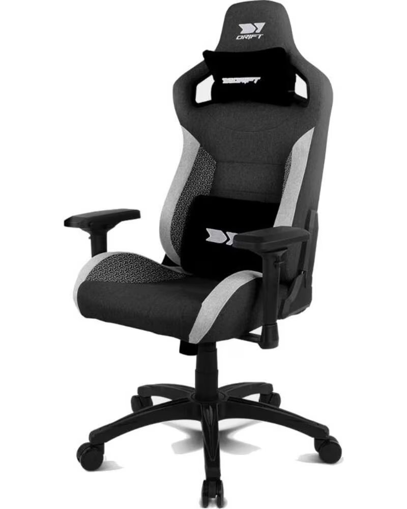 DRIFT Silla gaming dr220 gris y blanca